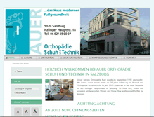 Tablet Screenshot of ortho-auer.at